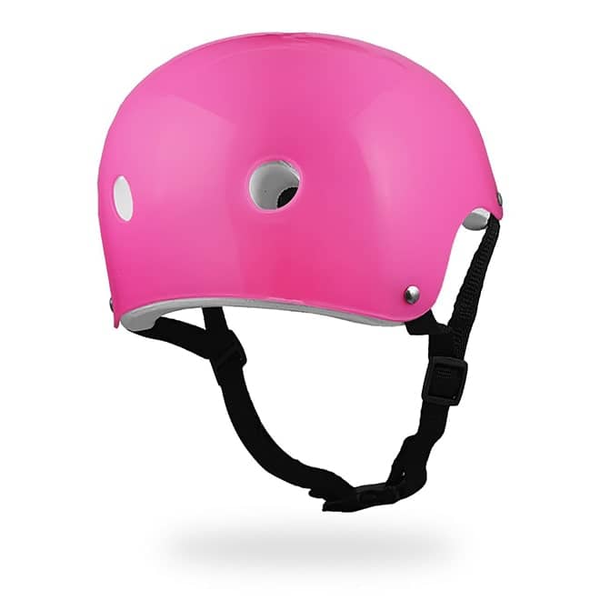 casco skate rosado